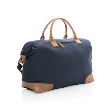 Carica l&#39;immagine nel visualizzatore di Gallery, borsoni da viaggio personalizzati in cotone riciclato, pu colore blu_blu 121747742 VAR04
