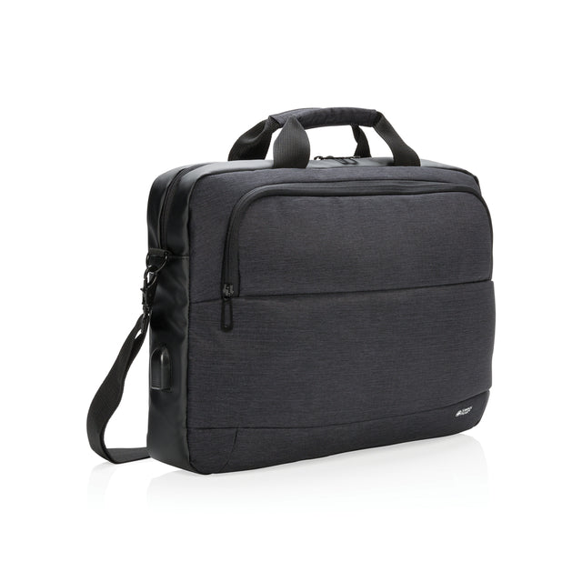 borse porta PC e documenti personalizzate in poliestere, poliestere colore nero_nero 121747933 VAR01