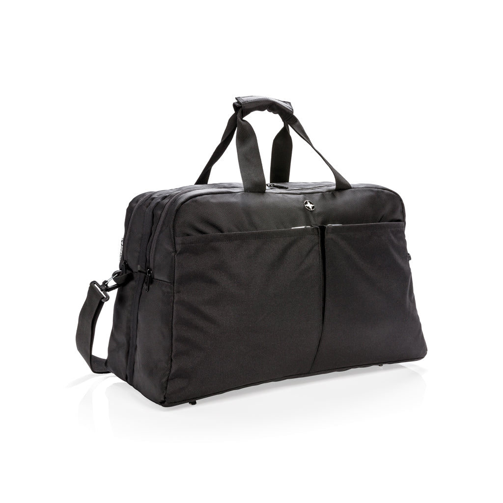 borsoni da viaggio personalizzati in poliestere, poliestere colore nero_nero 121747944 VAR01