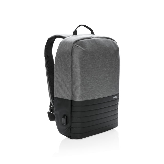 zaini porta PC da personalizzare in poliestere, poliestere colore grigio_grigio 121747948 VAR01