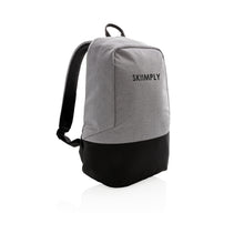 Carica l&#39;immagine nel visualizzatore di Gallery, zaini porta PC da personalizzare in poliestere colore grigio_grigio 121747965 DET07
