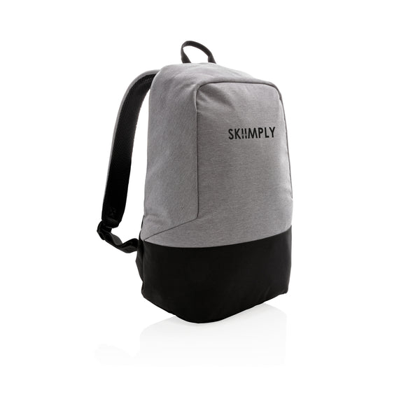 Carica l&#39;immagine nel visualizzatore di Gallery, zaini porta PC da personalizzare in poliestere colore grigio_grigio 121747965 DET09
