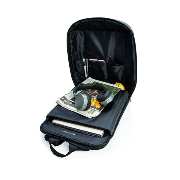 Carica l&#39;immagine nel visualizzatore di Gallery, zaini porta PC e da lavoro personalizzati in poliestere, pu colore nero_nero 121747968 DET09
