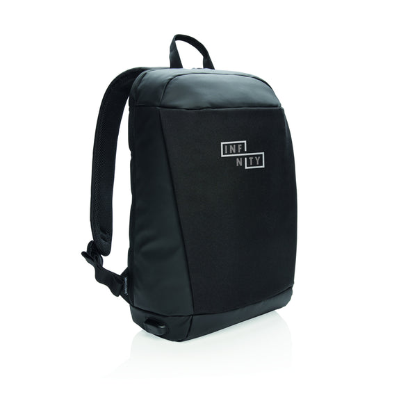 Carica l&#39;immagine nel visualizzatore di Gallery, zaini porta PC e da lavoro personalizzati in poliestere, pu colore nero_nero 121747968 DET09

