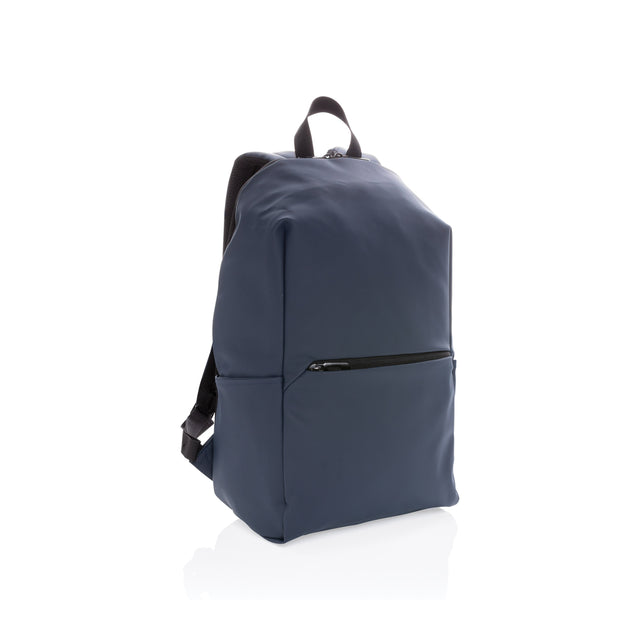zaini porta PC personalizzati in pu, poliestere colore blu-navy_blu 121747974 VAR02