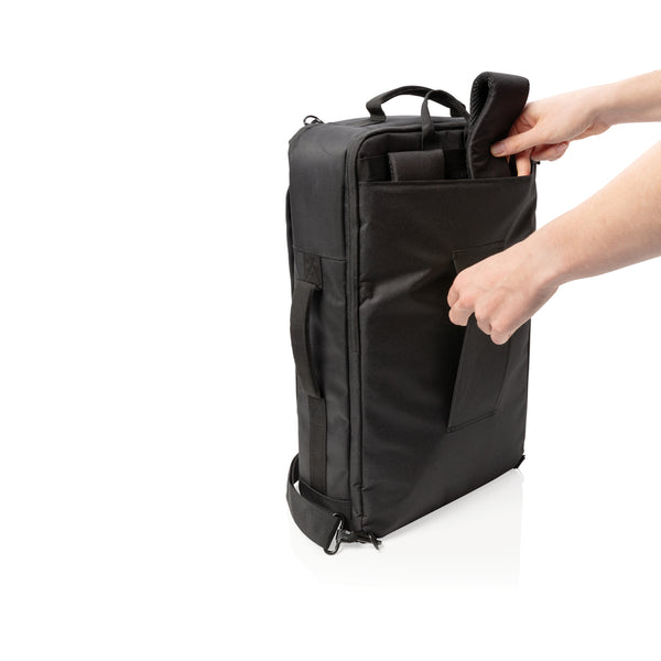 Carica l&#39;immagine nel visualizzatore di Gallery, zaini porta PC personalizzati in poliestere, tpe colore nero_nero 121747975 DET09
