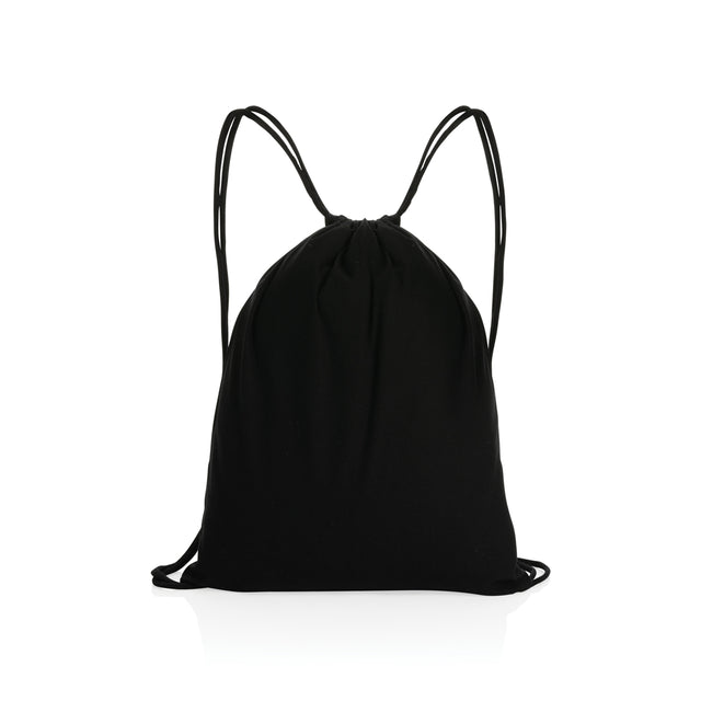 zainetti a sacco personalizzati in cotone riciclato colore nero_nero 121747980 VAR01