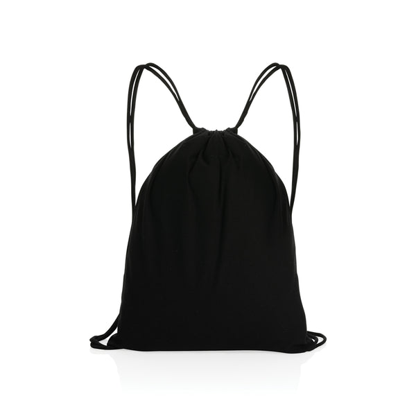 zainetti a sacco personalizzati in cotone riciclato colore nero_nero 121747980 VAR01
