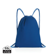 Carica l&#39;immagine nel visualizzatore di Gallery, zainetti a sacco personalizzati in cotone riciclato colore blu_blu 121747980 DET01
