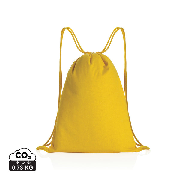 Carica l&#39;immagine nel visualizzatore di Gallery, zainetti a sacco personalizzabili in cotone riciclato colore giallo_giallo 121747980 DET05
