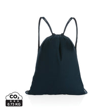 Carica l&#39;immagine nel visualizzatore di Gallery, zainetti a sacco personalizzati in cotone riciclato colore blu-navy_blu 121747980 DET01
