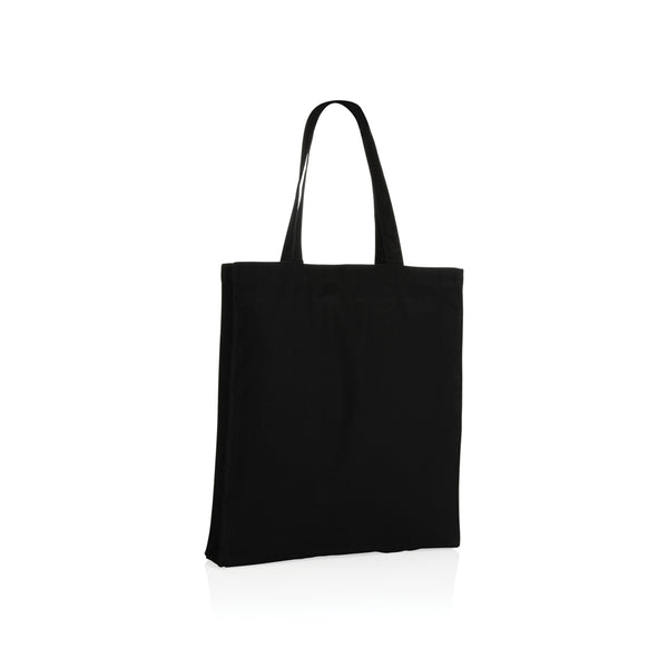 borse shopper personalizzate in cotone riciclato colore nero_nero 121747981 VAR01