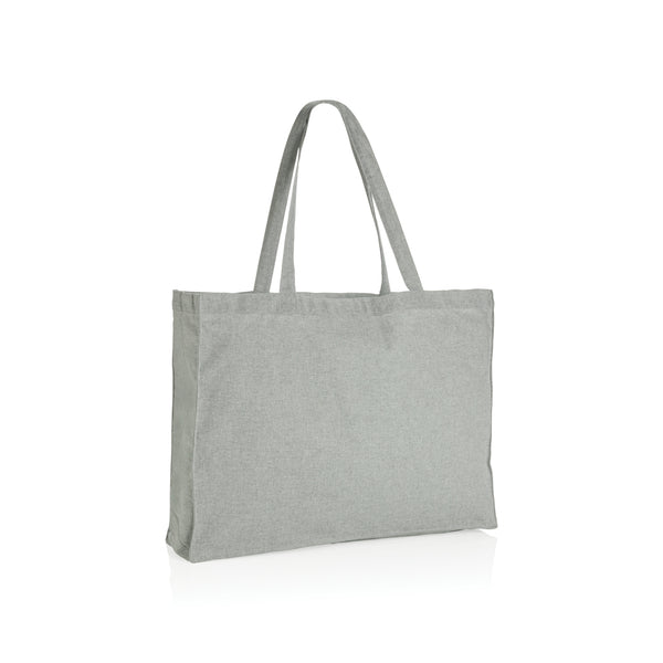 borse personalizzate in cotone riciclato colore grigio_grigio 121747982 VAR02