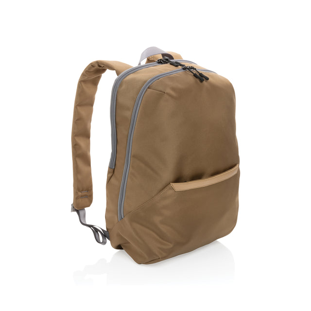 zaini porta PC pubblicitari in rpet, rpet colore marrone_marrone 121747999 VAR04