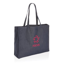 Carica l&#39;immagine nel visualizzatore di Gallery, shopper personalizzate in denim riciclato colore blu_blu 121748002 DET04
