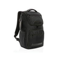 zaini porta PC personalizzati in rpet, rpet colore nero_nero 121748005 VAR01