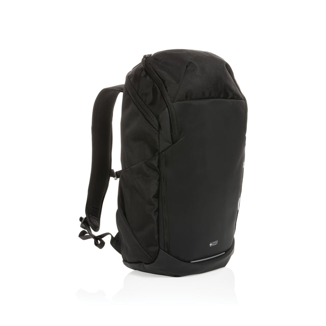 zaini porta PC personalizzati in rpet, rpet colore nero_nero 121748006 VAR01