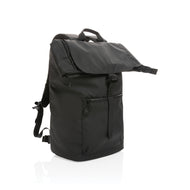 zaini porta PC e da lavoro personalizzati in rpet, pu colore nero_nero 121748007 VAR01