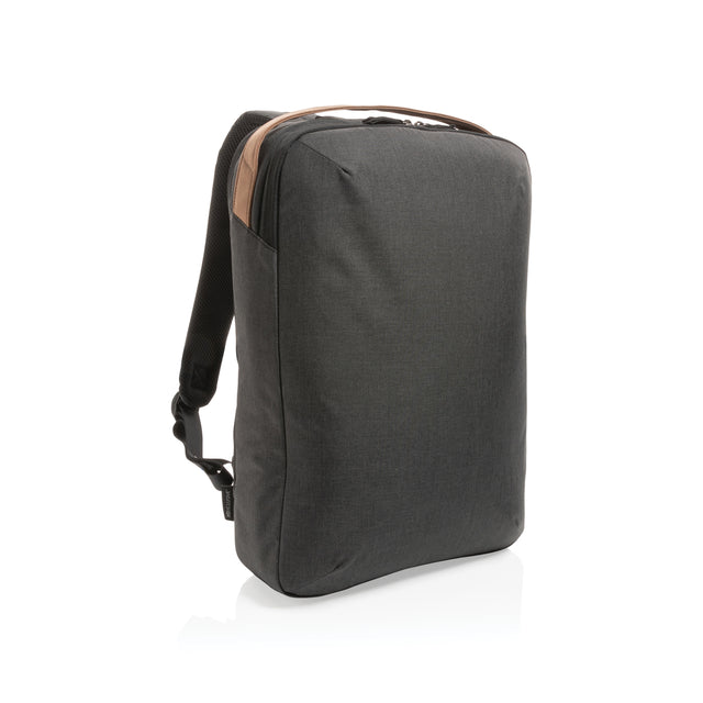 zaini porta PC e da lavoro personalizzati in rpet, rpet colore nero_nero 121748008 VAR01