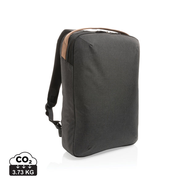 Carica l&#39;immagine nel visualizzatore di Gallery, zaini porta PC e da lavoro personalizzati in rpet, rpet colore nero_nero 121748008 DET09
