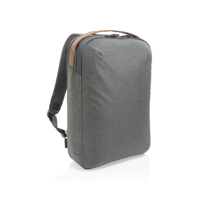 zaini porta PC da personalizzare in rpet, rpet colore grigio_grigio 121748008 VAR02