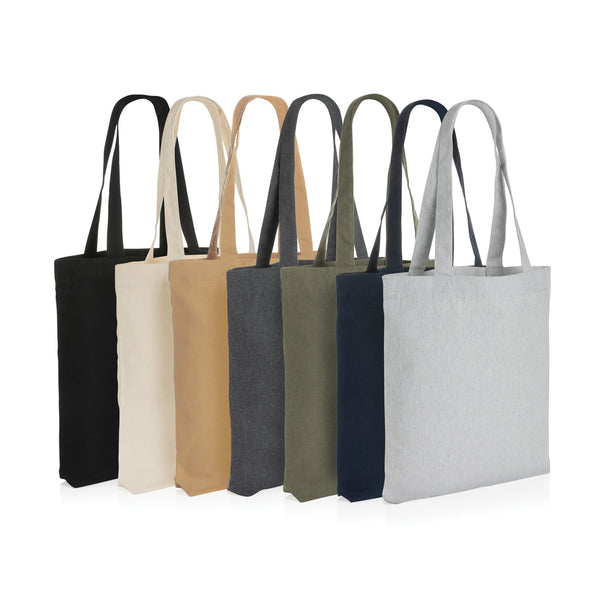Carica l&#39;immagine nel visualizzatore di Gallery, shopper personalizzate in canapa riciclato colore carbon-fossile_grigio 121748010 DET05
