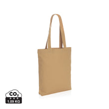 Carica l&#39;immagine nel visualizzatore di Gallery, shopper stampate con logo in canapa riciclato colore marrone_marrone 121748010 DET01
