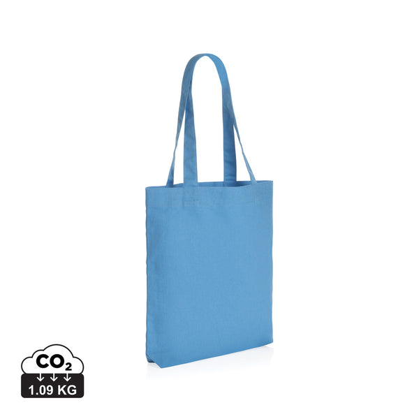 Carica l&#39;immagine nel visualizzatore di Gallery, borse stampate con logo in canapa riciclato colore tranquil-blue_azzurro 121748011 DET05
