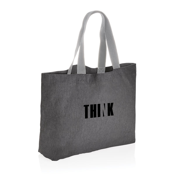 Carica l&#39;immagine nel visualizzatore di Gallery, shopper personalizzate in canapa riciclato colore carbon-fossile_grigio 121748012 DET05
