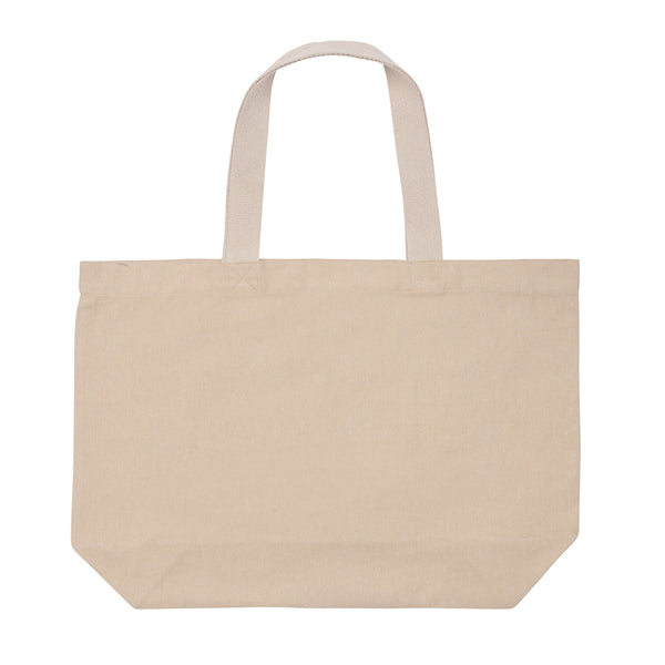 Carica l&#39;immagine nel visualizzatore di Gallery, shopper stampate con logo in canapa riciclato colore marrone_marrone 121748012 DET05
