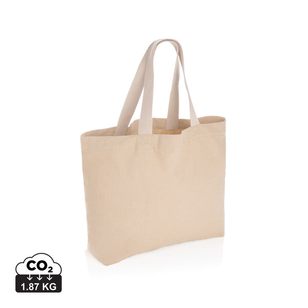 Carica l&#39;immagine nel visualizzatore di Gallery, shopper stampate con logo in canapa riciclato colore marrone_marrone 121748012 DET05
