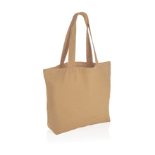 Carica l&#39;immagine nel visualizzatore di Gallery, borse shopper stampate con logo in canapa riciclato colore marrone_marrone 121748013 VAR07
