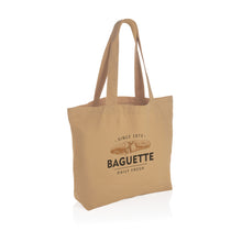 Carica l&#39;immagine nel visualizzatore di Gallery, borse shopper stampate con logo in canapa riciclato colore marrone_marrone 121748013 DET05
