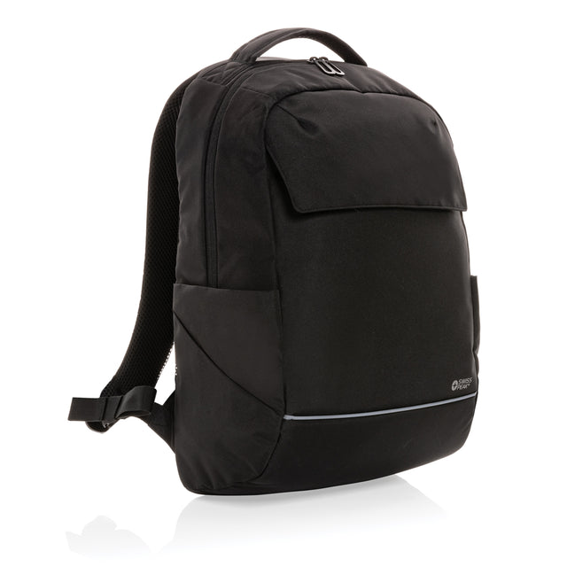zaini porta PC personalizzati in rpet, rpet colore nero_nero 121748020 VAR01