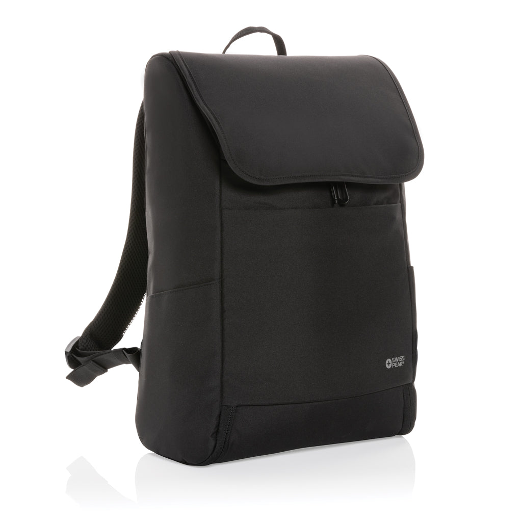 zaini porta PC e da lavoro personalizzati in rpet, rpet colore nero_nero 121748021 VAR01