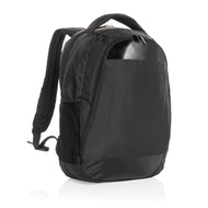 zaini porta PC personalizzati in rpet, pu colore nero_nero 121748024 VAR01