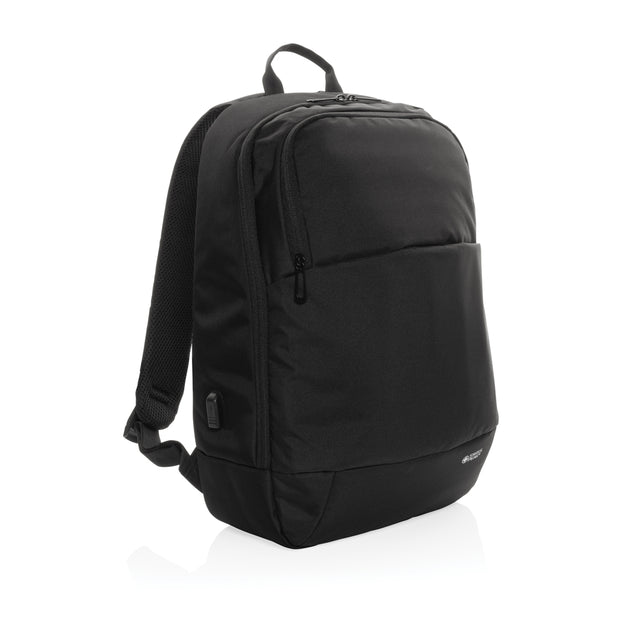 zaini porta PC personalizzati in rpet, rpet colore nero_nero 121748027 VAR01