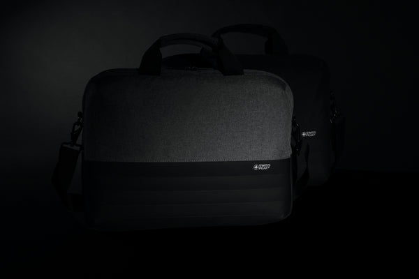 Carica l&#39;immagine nel visualizzatore di Gallery, borse porta PC e documenti personalizzate in rpet, pu colore nero_nero 121748029 DET08
