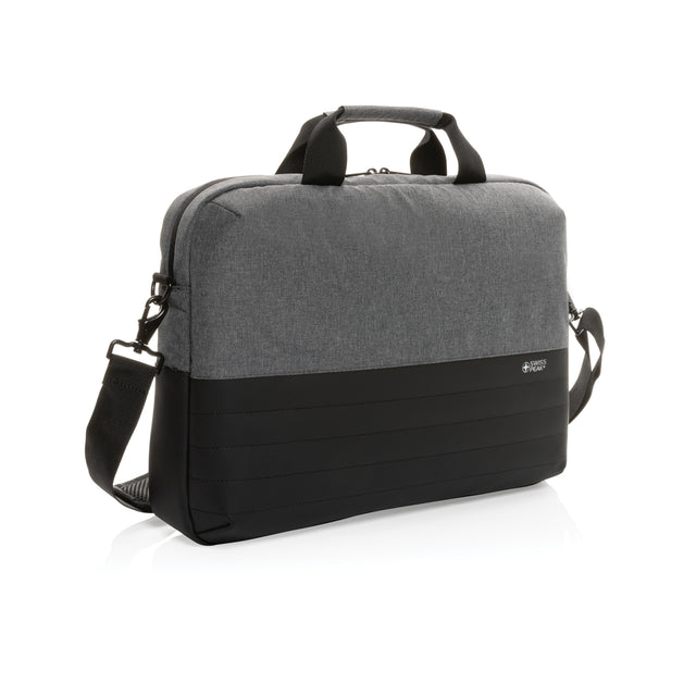 borse porta PC e documenti personalizzate in rpet, pu colore grigio_grigio 121748029 VAR02