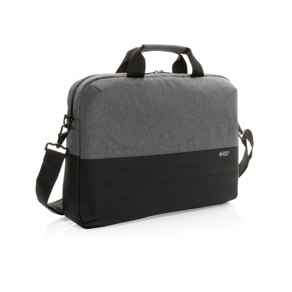 borse porta PC e documenti personalizzate in rpet, pu colore grigio_grigio 121748029 VAR02