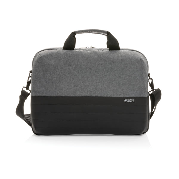 Carica l&#39;immagine nel visualizzatore di Gallery, borse porta PC e documenti personalizzate in rpet, pu colore grigio_grigio 121748029 DET08
