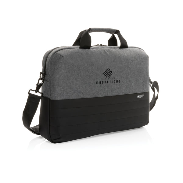 Carica l&#39;immagine nel visualizzatore di Gallery, borse porta PC e documenti personalizzate in rpet, pu colore grigio_grigio 121748029 DET08
