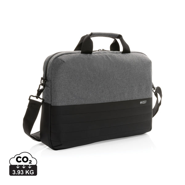 Carica l&#39;immagine nel visualizzatore di Gallery, borse porta PC e documenti personalizzate in rpet, pu colore grigio_grigio 121748029 DET08
