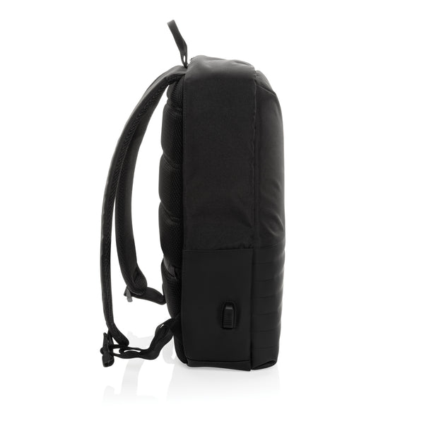 Carica l&#39;immagine nel visualizzatore di Gallery, zaini porta PC personalizzati in rpet, pu colore nero_nero 121748030 DET09
