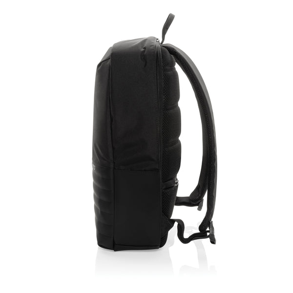 Carica l&#39;immagine nel visualizzatore di Gallery, zaini porta PC personalizzati in rpet, pu colore nero_nero 121748030 DET09
