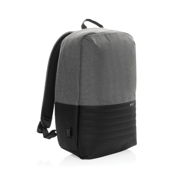zaini porta PC e da lavoro da personalizzare in rpet, pu colore grigio_grigio 121748030 VAR02