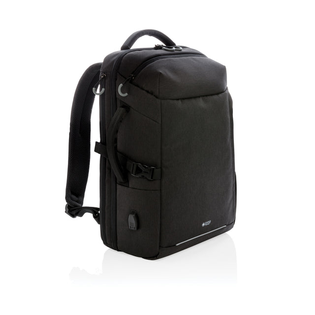 zaini porta PC personalizzati in rpet, rpet colore nero_nero 121748031 VAR01