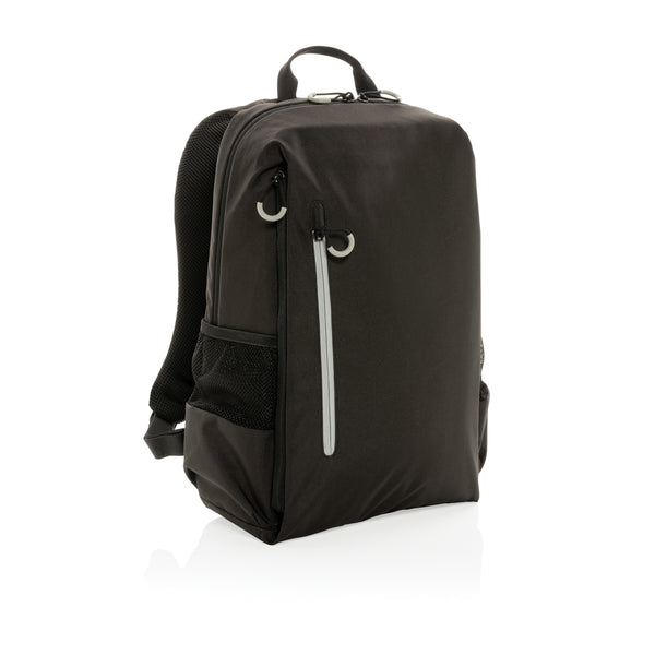zaini porta PC e da lavoro personalizzati in rpet, rpet colore nero_nero 121748032 VAR01