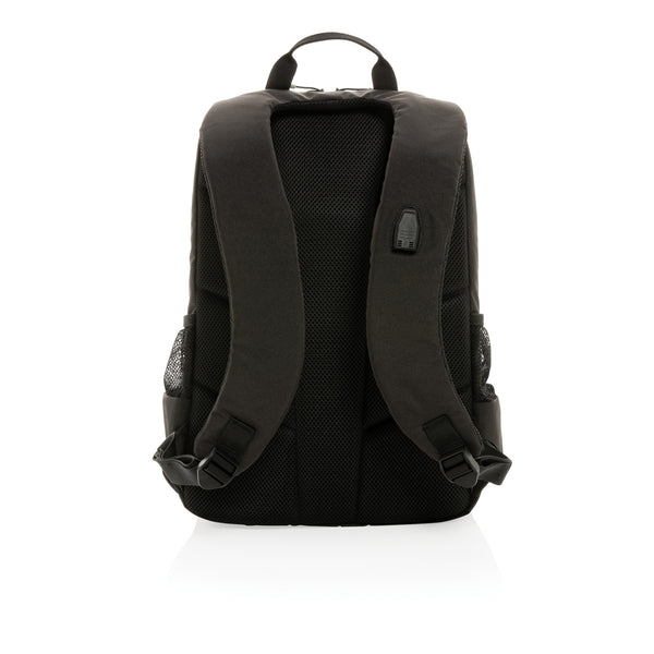 Carica l&#39;immagine nel visualizzatore di Gallery, zaini porta PC e da lavoro personalizzati in rpet, rpet colore nero_nero 121748032 DET09
