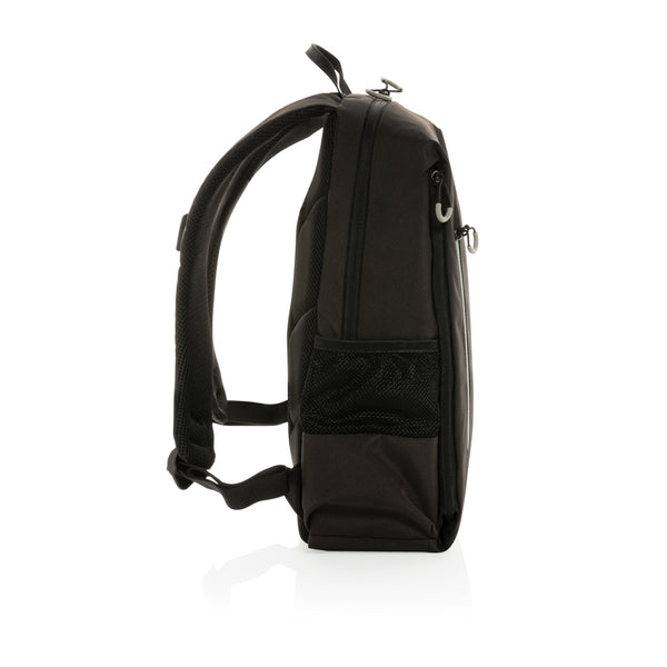 Carica l&#39;immagine nel visualizzatore di Gallery, zaini porta PC e da lavoro personalizzati in rpet, rpet colore nero_nero 121748032 DET09
